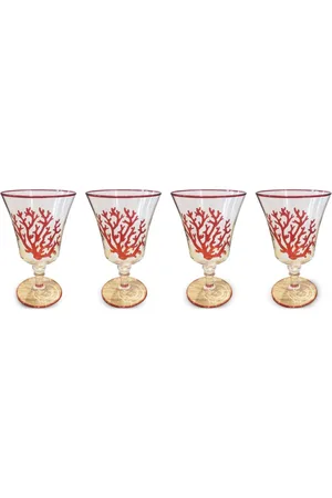 Les-Ottomans Coral wine glasses (set of four)