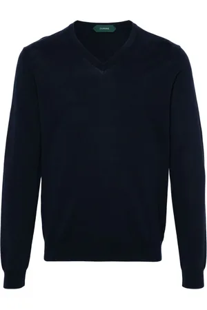 ZANONE V-neck cotton jumper