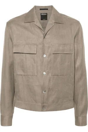 Ermenegildo Zegna Oasi long-sleeve linen overshirt