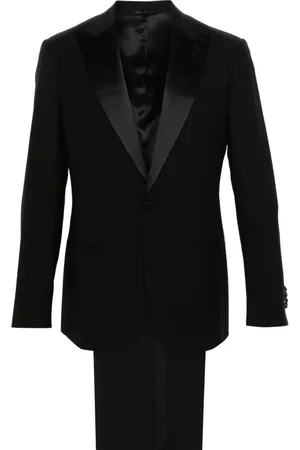 Giorgio Armani Contrast wool single-breasted suit