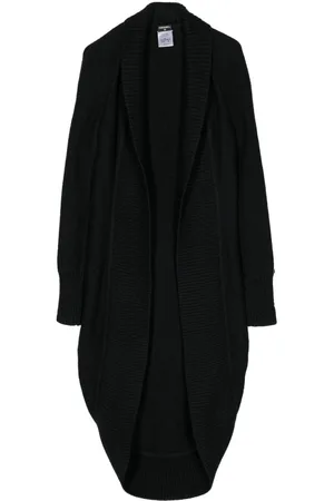 CHANEL 2008 rib-trimmed long cardigan