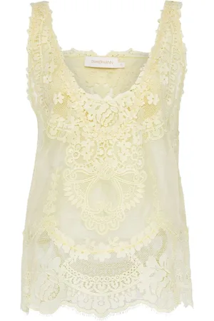ZIMMERMANN Natura floral-lace tank top