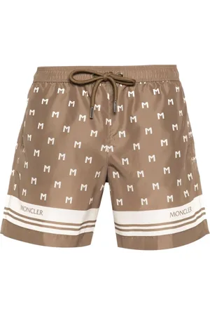 Moncler Monogram-print swim shorts