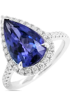 HYT Jewelry Platinum tanzanite and diamond ring