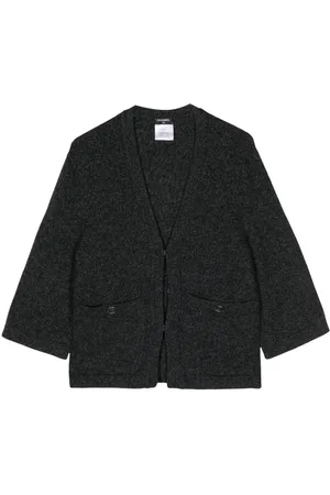 CHANEL 2000 logo-buttons cashmere cardigan