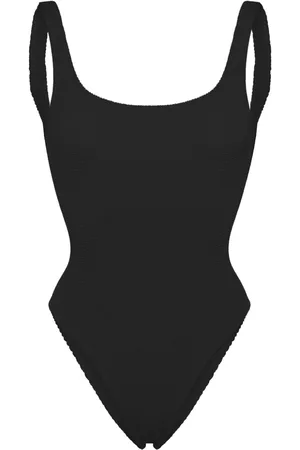 MC2 SAINT BARTH Lora logo-patch swimsuit