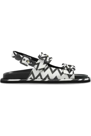 Missoni Zigzag-knit buckled sandals