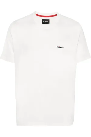 Kiton Embroidered-logo cotton T-shirt