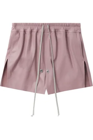 Rick Owens Gabe leather shorts