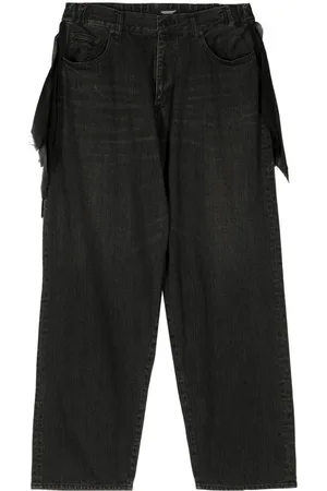 UNDERCOVER Low-rise wide-leg jeans