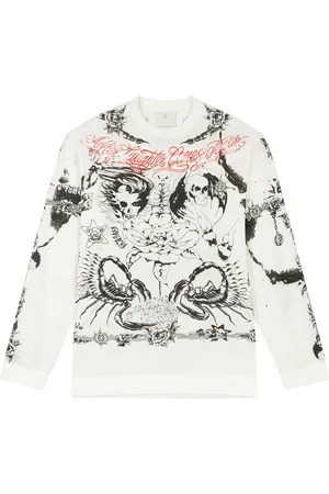 Givenchy Tattoo-print crew-neck sweatshirt