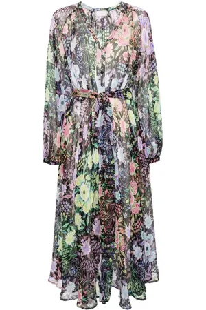 PIERRE-LOUIS MASCIA Floral-print silk maxi dress