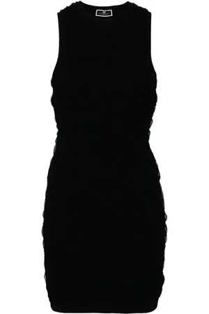 Elisabetta Franchi Gauze-effect knitted minidress