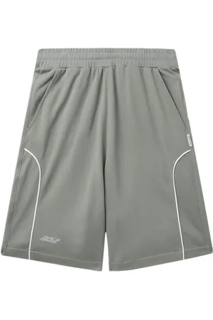 Izzue Stripe-detail cotton shorts