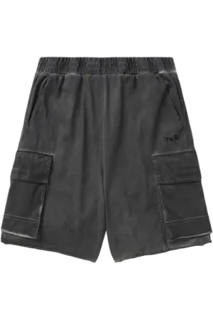 Izzue Cold-dye cotton cargo shorts