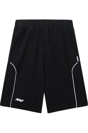 Izzue Stripe-detail cotton shorts
