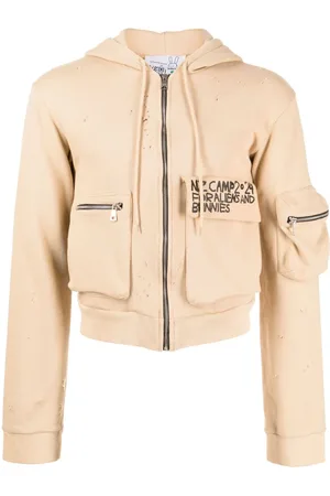 Natasha Zinko Camp-slogan cargo-pocket hoodie