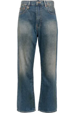R13 Washed straight-leg jeans