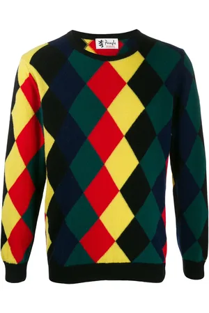 PRINGLE OF SCOTLAND Reissued diamond knit jumper