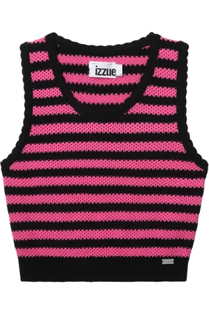 Izzue Knitted striped cotton top