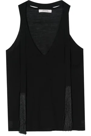 Dorothee Schumacher Fringe-detail knitted top