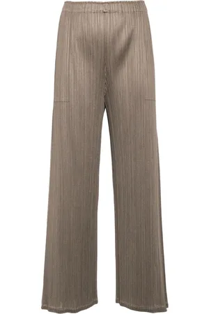 PLEATS PLEASE ISSEY MIYAKE Plissé-effect straight trousers