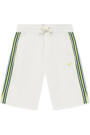 Emporio Armani Stripe-detail cotton shorts