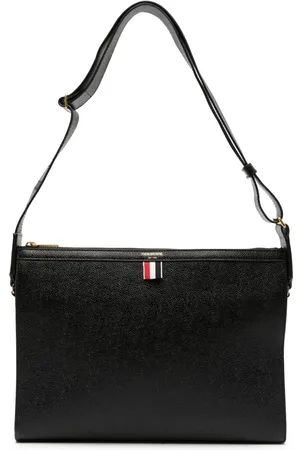 Thom Browne 4-Bar leather crossbody bag
