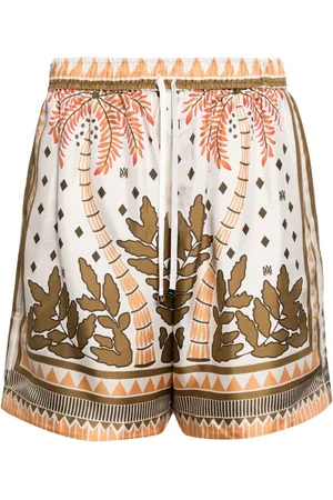 AMIRI Palm Tree silk shorts