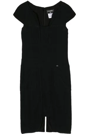 CHANEL 2014 embroidered mesh dress