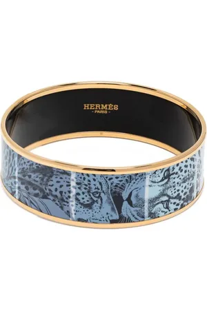 Hermès Jungle Love Rainbow wide bangle bracelet