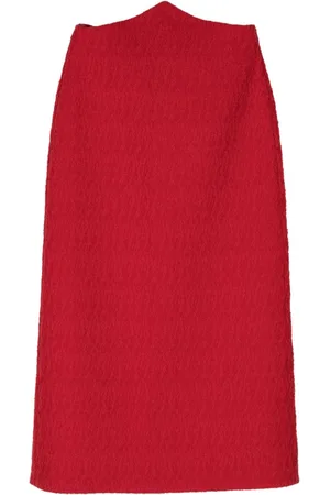 Gucci 2010 bouclé midi skirt