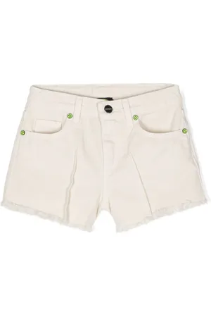 BARROW Frayed denim shorts