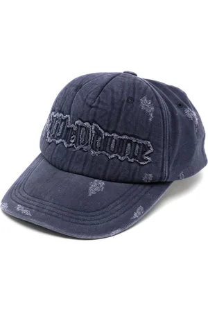 We11 Done Logo-appliqué distressed baseball cap