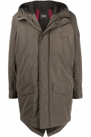 Dondup Concealed midi parka coat