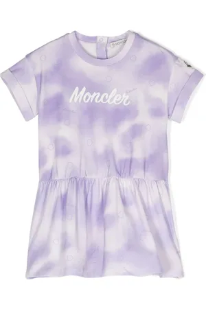 Moncler Logo-print tie-dye dress