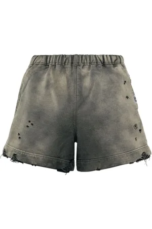 Maison Mihara Yasuhiro Distressed cotton shorts