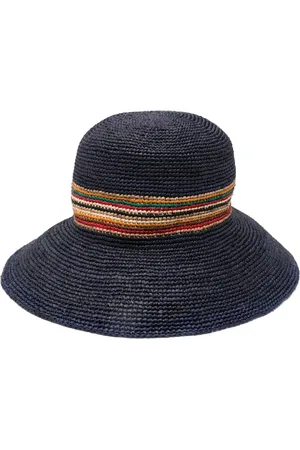 Paul Smith Contrast-panel straw hat