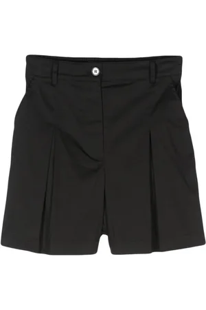 Patrizia Pepe Inverted-pleat poplin shorts