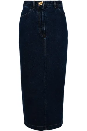 Oscar de la Renta Denim pencil skirt