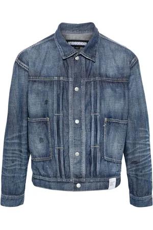 NEIGHBORHOOD Paint splatter-detail denim jacket