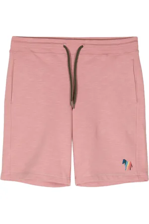 Lardini pinstriped mid-rise bermuda shorts - Pink