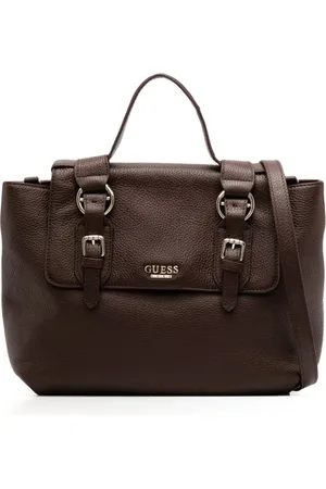 Guess Logo-plaque top-handle satchel bag