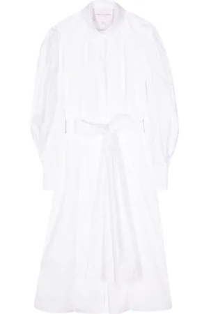Carolina Herrera Tied-waist cotton shirtdress
