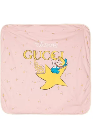 Gucci X The Jetsons cotton blanket