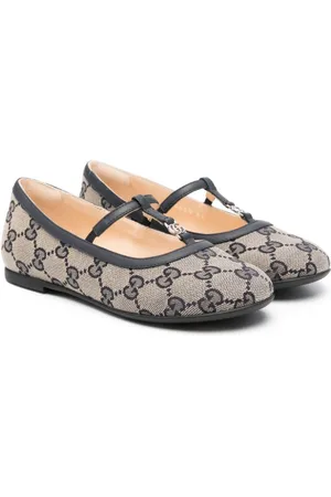 Gucci Double G leather ballerina shoes