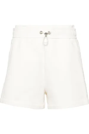 Moose Knuckles Mixmedia logo-plaque shorts