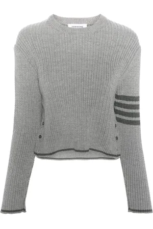 Thom Browne 4-Bar Stripes cable-knit jumper