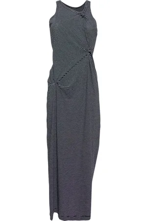 JNBY Gathered striped maxi dress