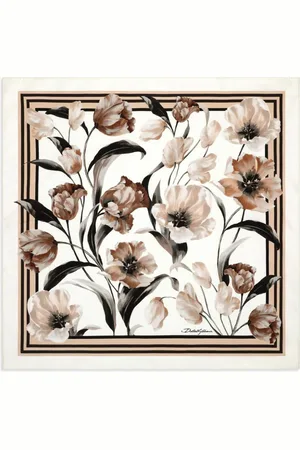 Dolce & Gabbana Floral-print silk scarf